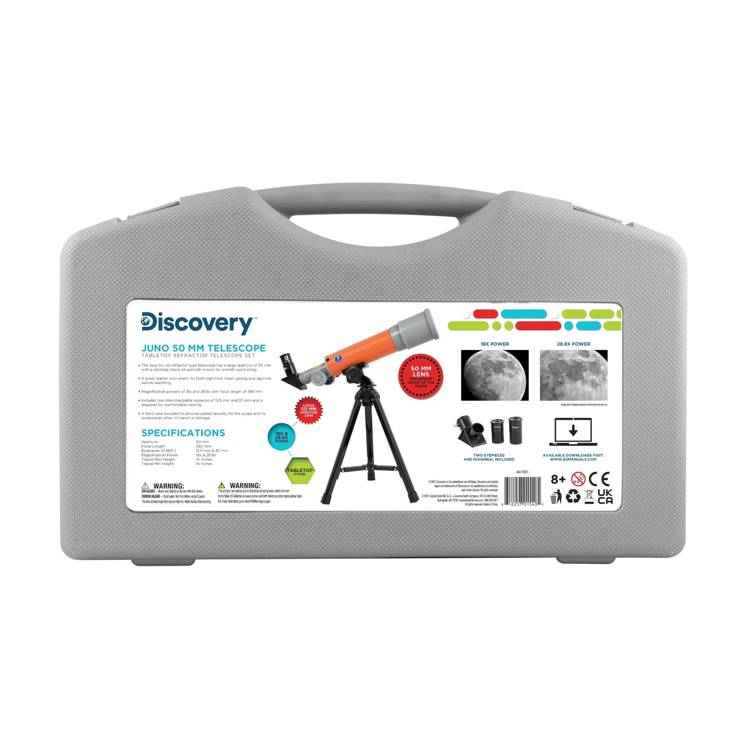 Certified Pre-Owned Discovery Juno 50mm Telescope With Hard Case - Image 3