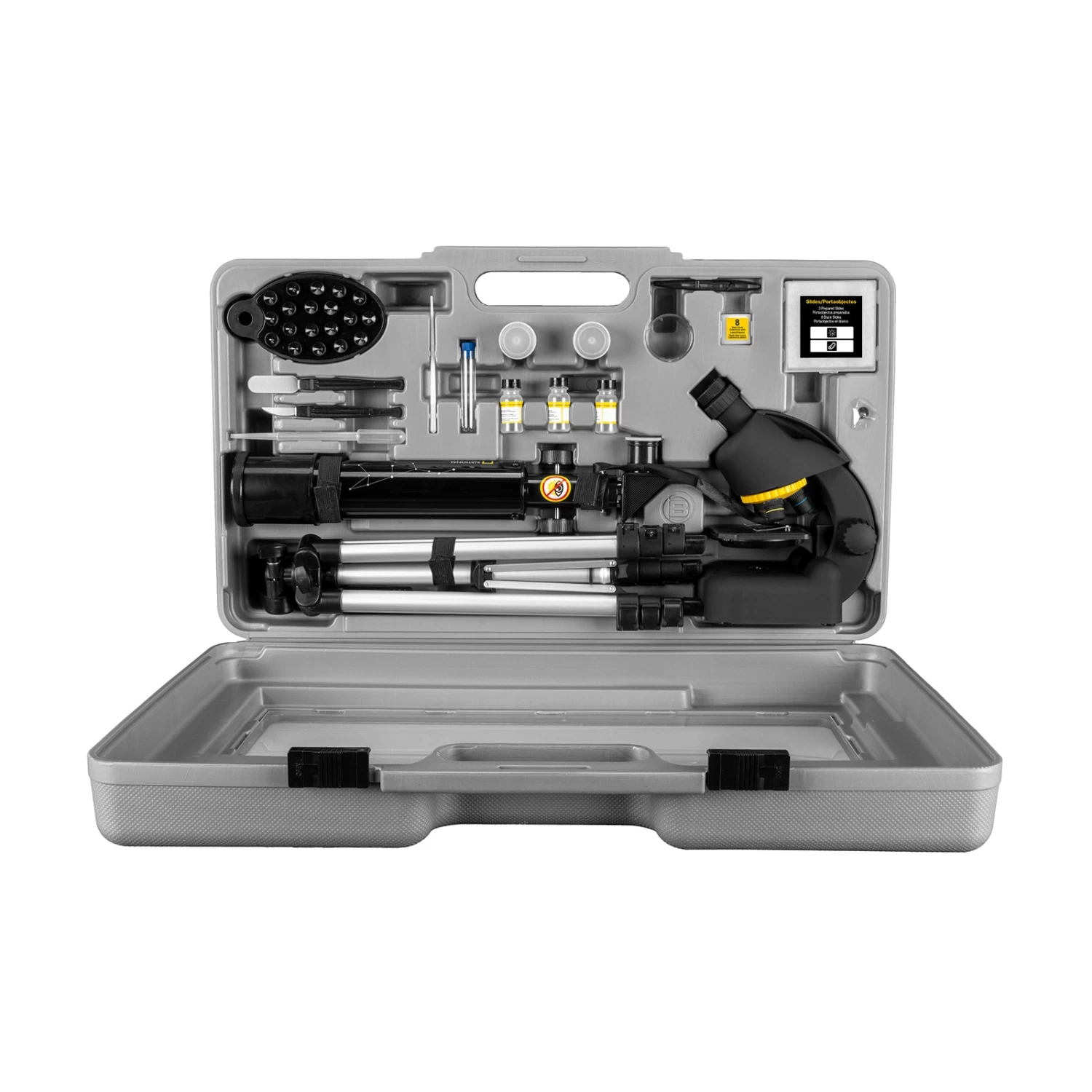 National Geographic 50mm Telescope And 640x Microscope Set With Hard Case - Image 2