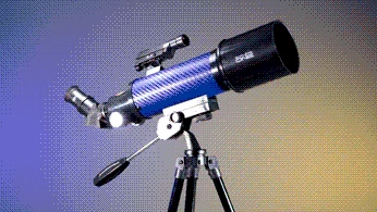 ExploreOne CF400 Blue Carbon Fiber Wrap 70mm Pan Handle AZ Mount Telescope - Image 4