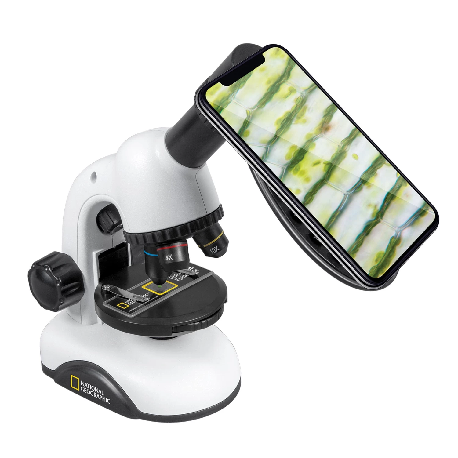 Certified Pre-Owned National Geographic 40x-640x Magnification Microscope With Smartphone Camera Adapter