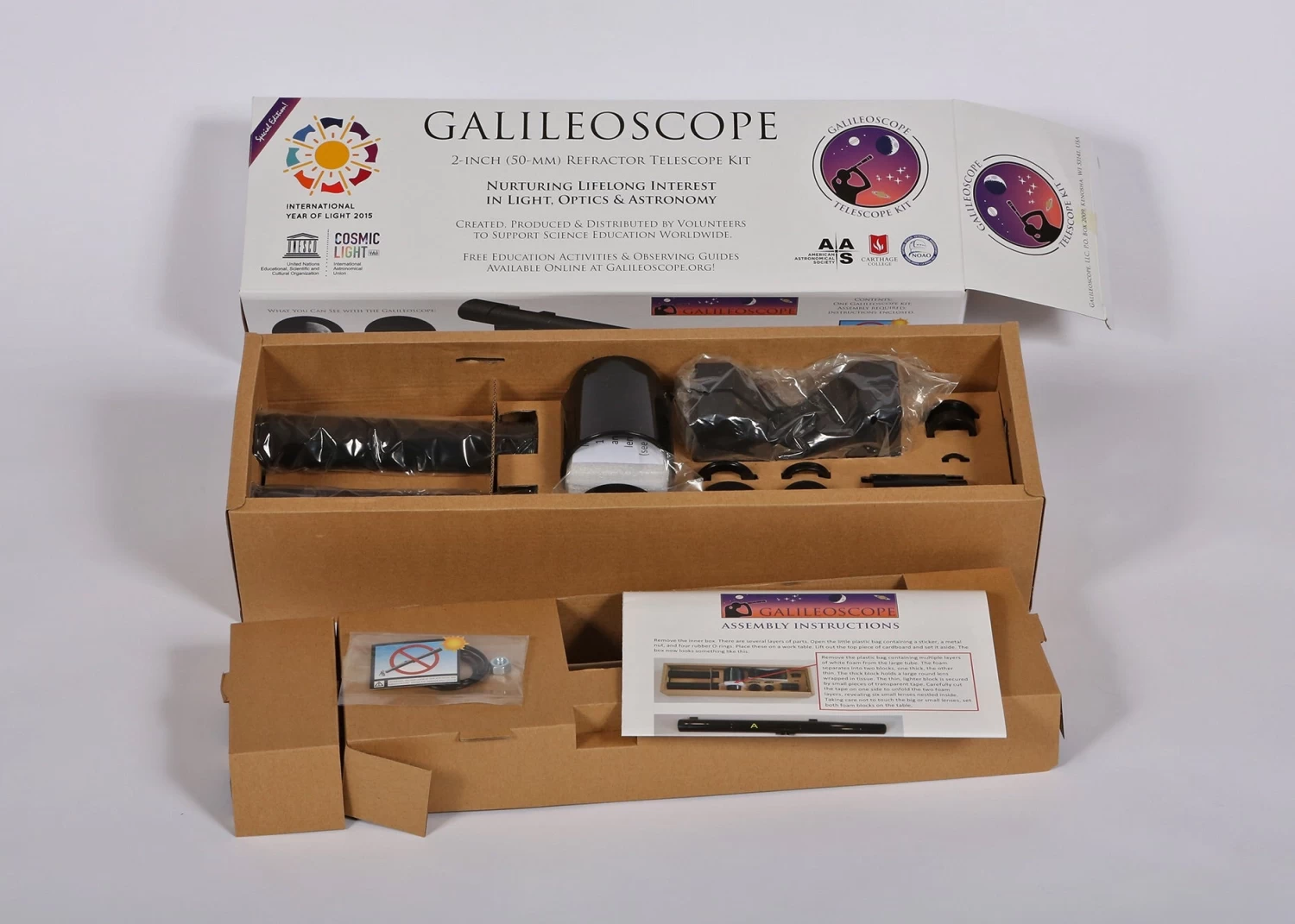 Galileoscope Refractor Telescope STEM Kit - GSCOPE - Image 4
